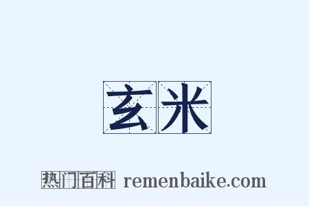 玄米是什么意思的图片